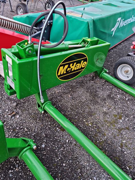 round bale handler for skid steer|mchale 691 round bale.